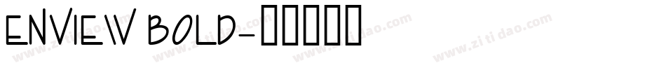 Enview Bold字体转换